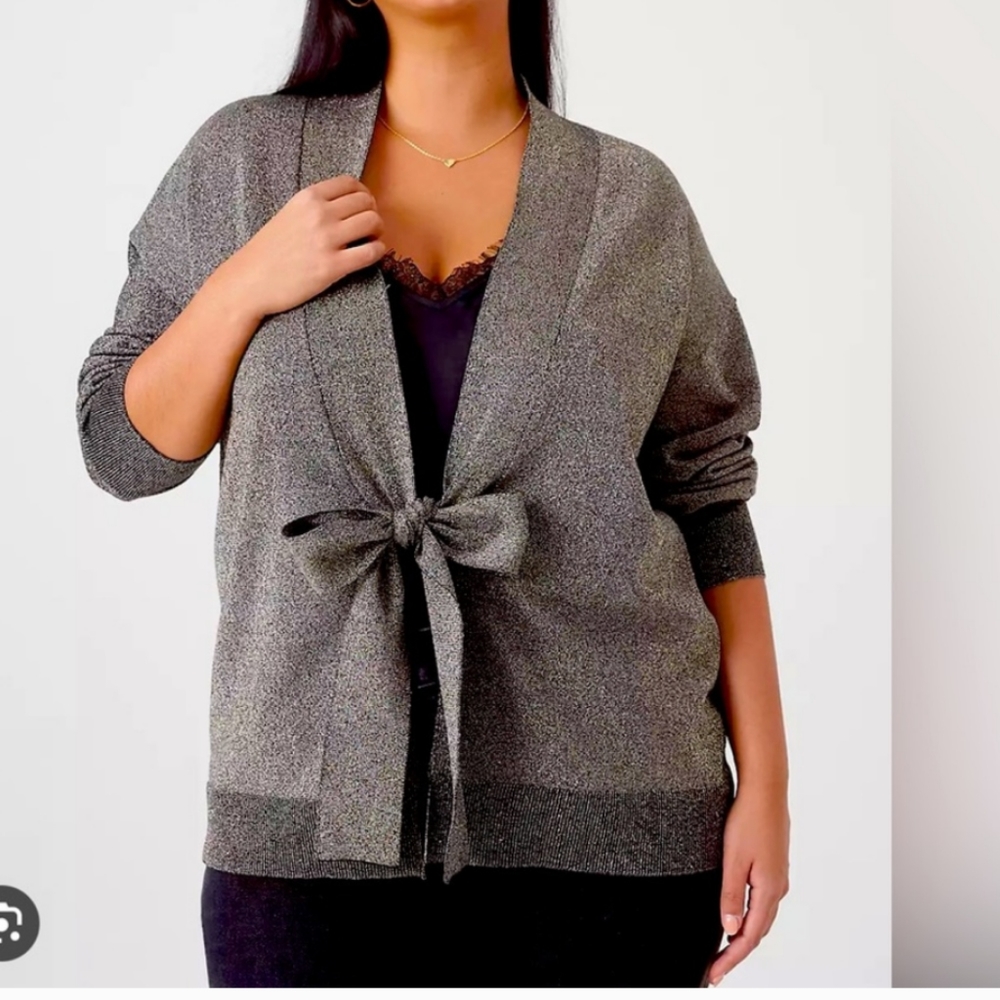 Lane Bryant black and gold cardiganSz.26\28 NWT